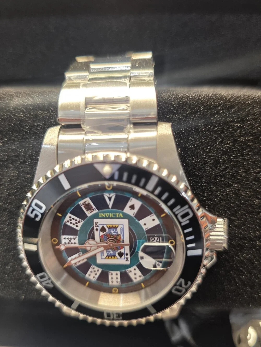 377. Invicta Pro Diver House of Cards Men's Watch 40mm, Steel (50524)
